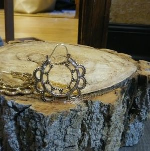 Anthropologie Jewelry - Nwt Anthro BohoFiligree GoldDipped Hoops Deadstock Anthropologie Jewelry - Nwt Anthro BohoFiligree GoldDipped Hoops Deadstock